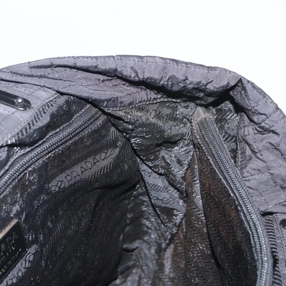 PRADA Hand Bag Nylon Black Silver Auth ka079 - Picture 12 of 16